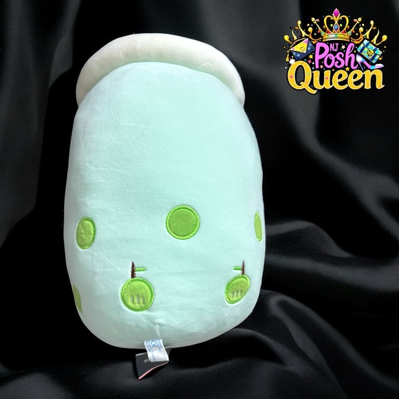 Boba Plush Green Apple 🍏 Bubble Tea Plushie Pillow 14” Tall - Picture 3 of 3